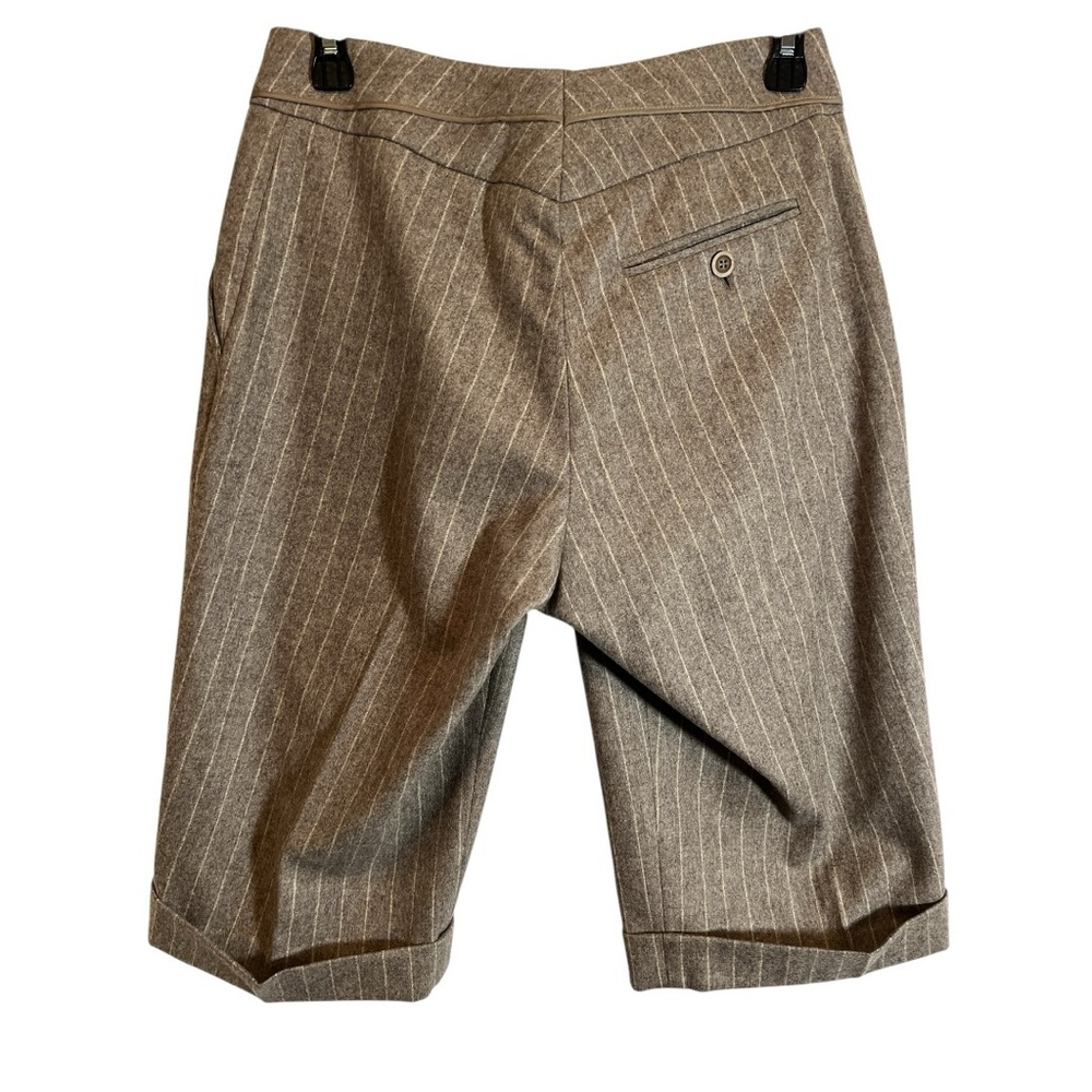 Gunex Wool Pinstripe Bermuda Shorts Size 6 - Picture 9 of 9